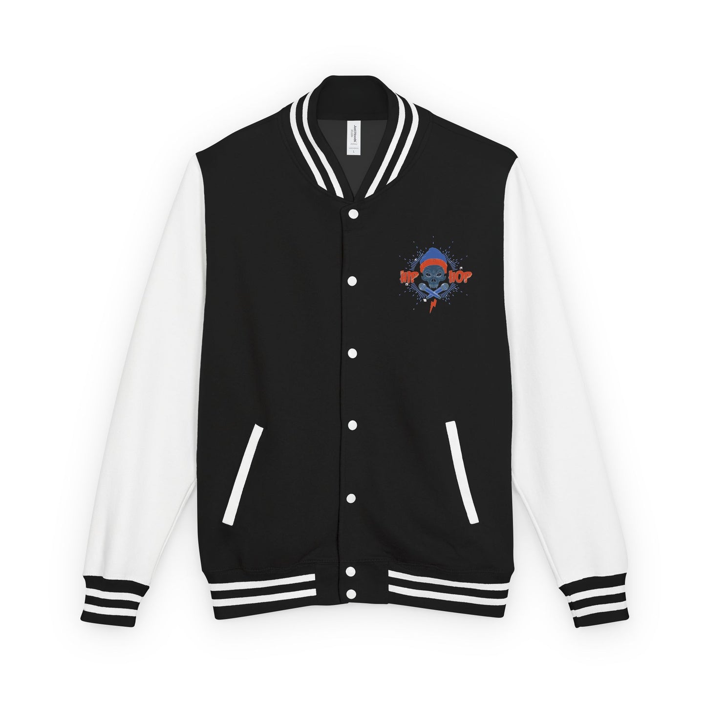 Letterman Jacket - Retro Hip-Hop Crown Design