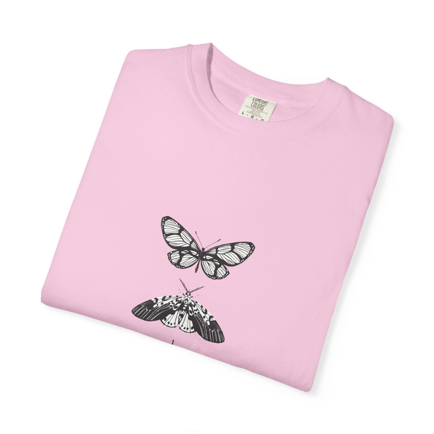 Butterfly Graphic T-Shirt - Eco-Friendly Garment-Dyed Top