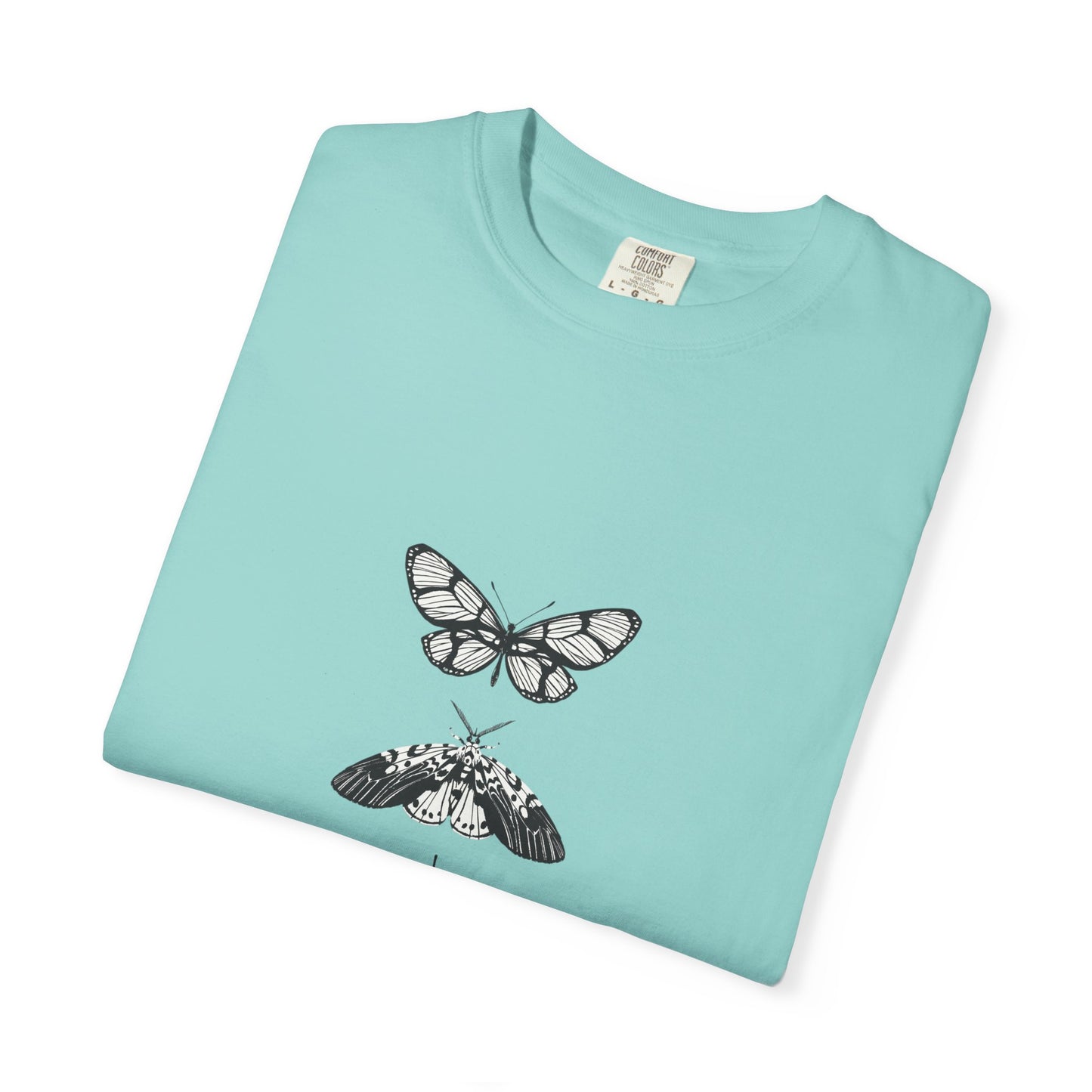 Butterfly Graphic T-Shirt - Eco-Friendly Garment-Dyed Top