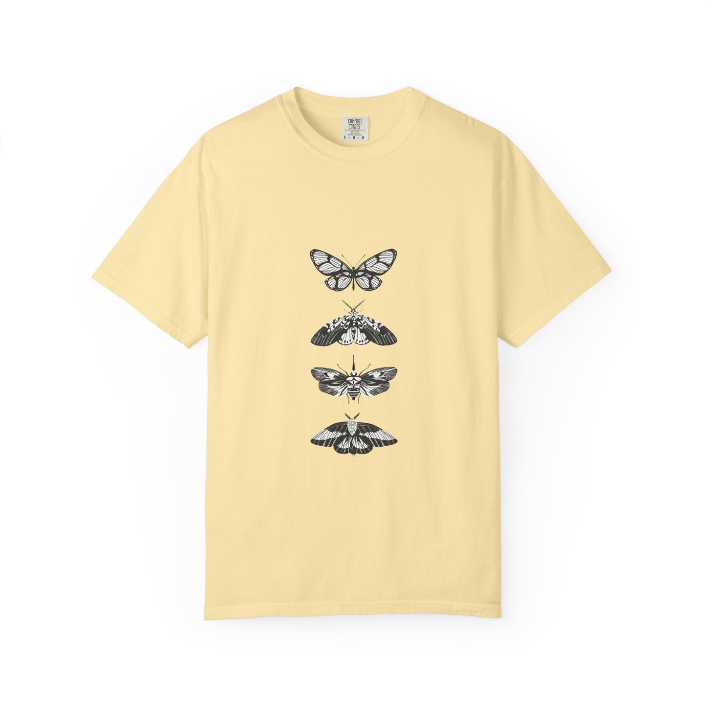 Butterfly Graphic T-Shirt - Eco-Friendly Garment-Dyed Top
