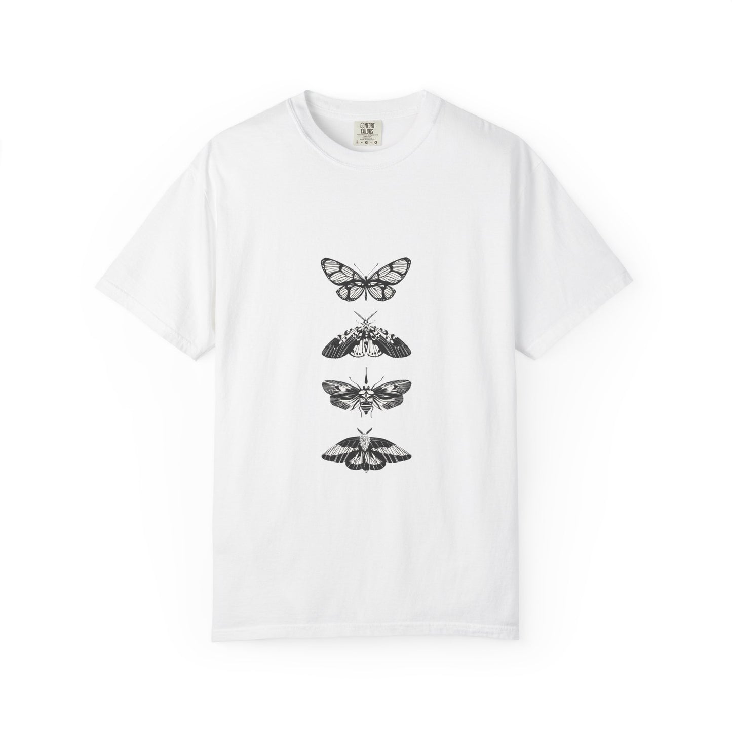 Butterfly Graphic T-Shirt - Eco-Friendly Garment-Dyed Top