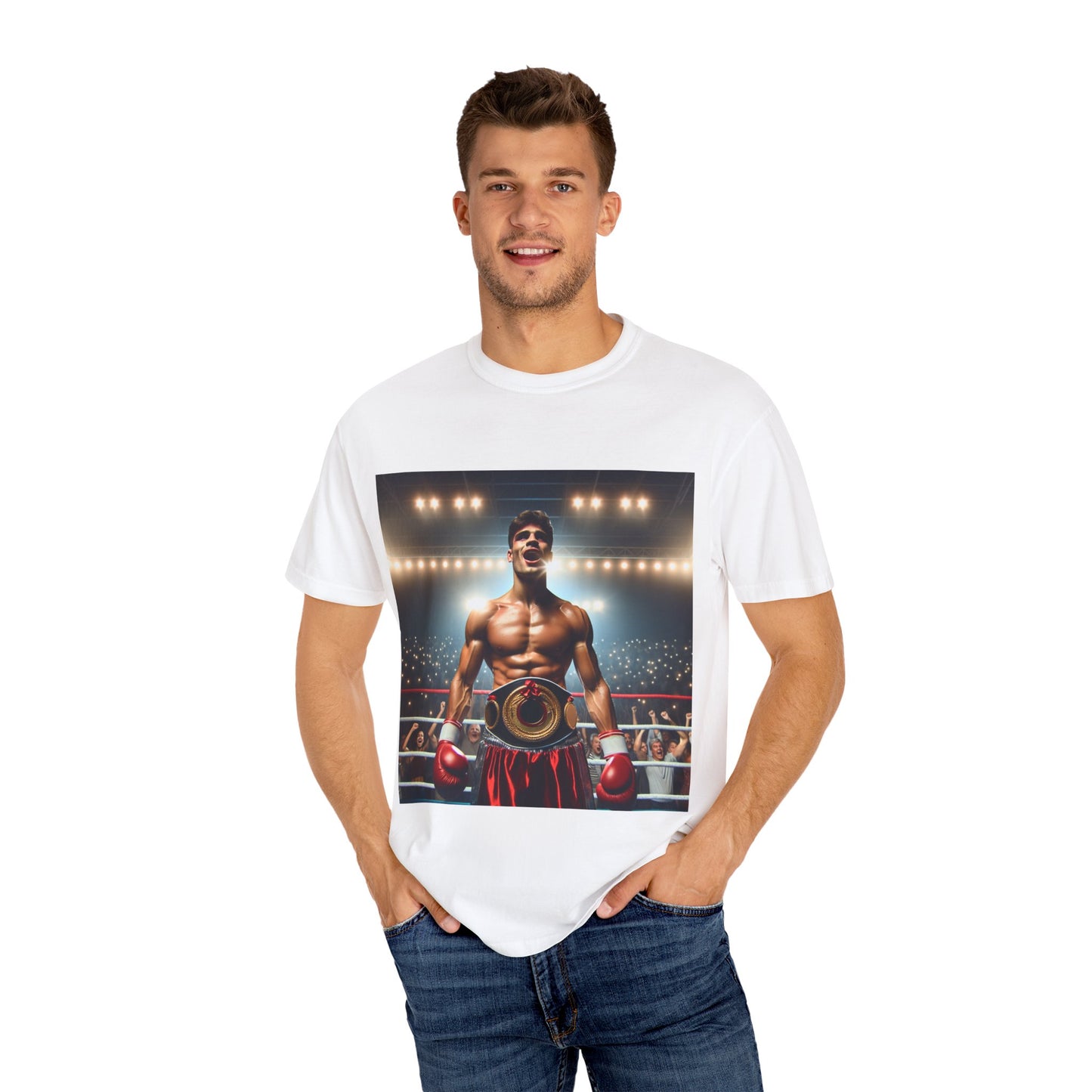 Boxing Enthusiast T-shirt - Unisex Garment-Dyed