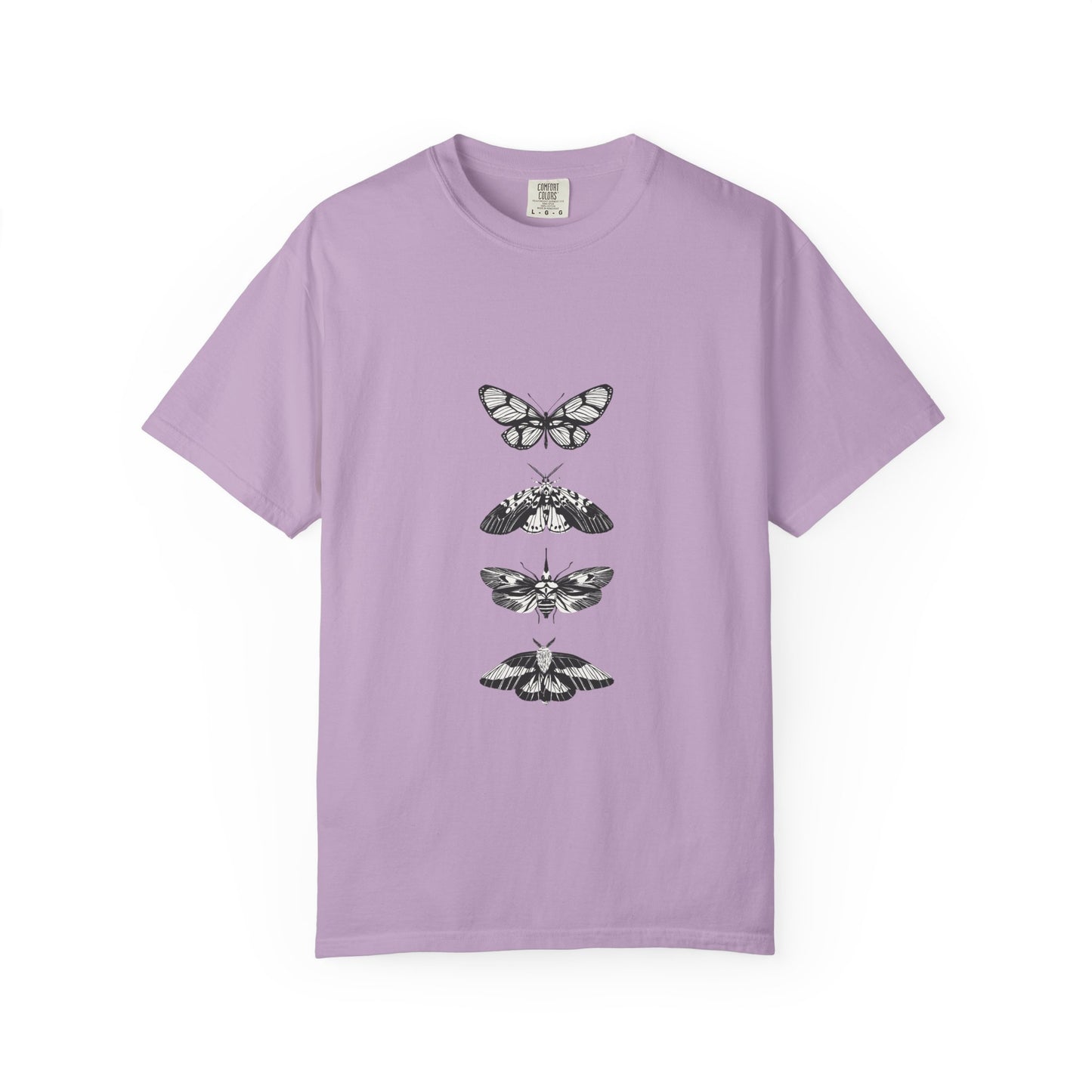 Butterfly Graphic T-Shirt - Eco-Friendly Garment-Dyed Top