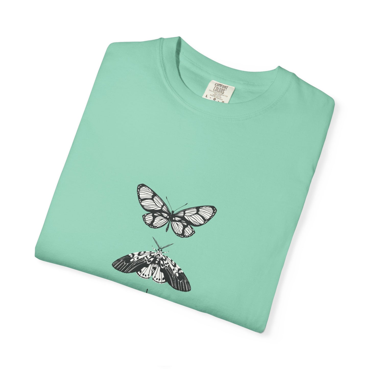 Butterfly Graphic T-Shirt - Eco-Friendly Garment-Dyed Top