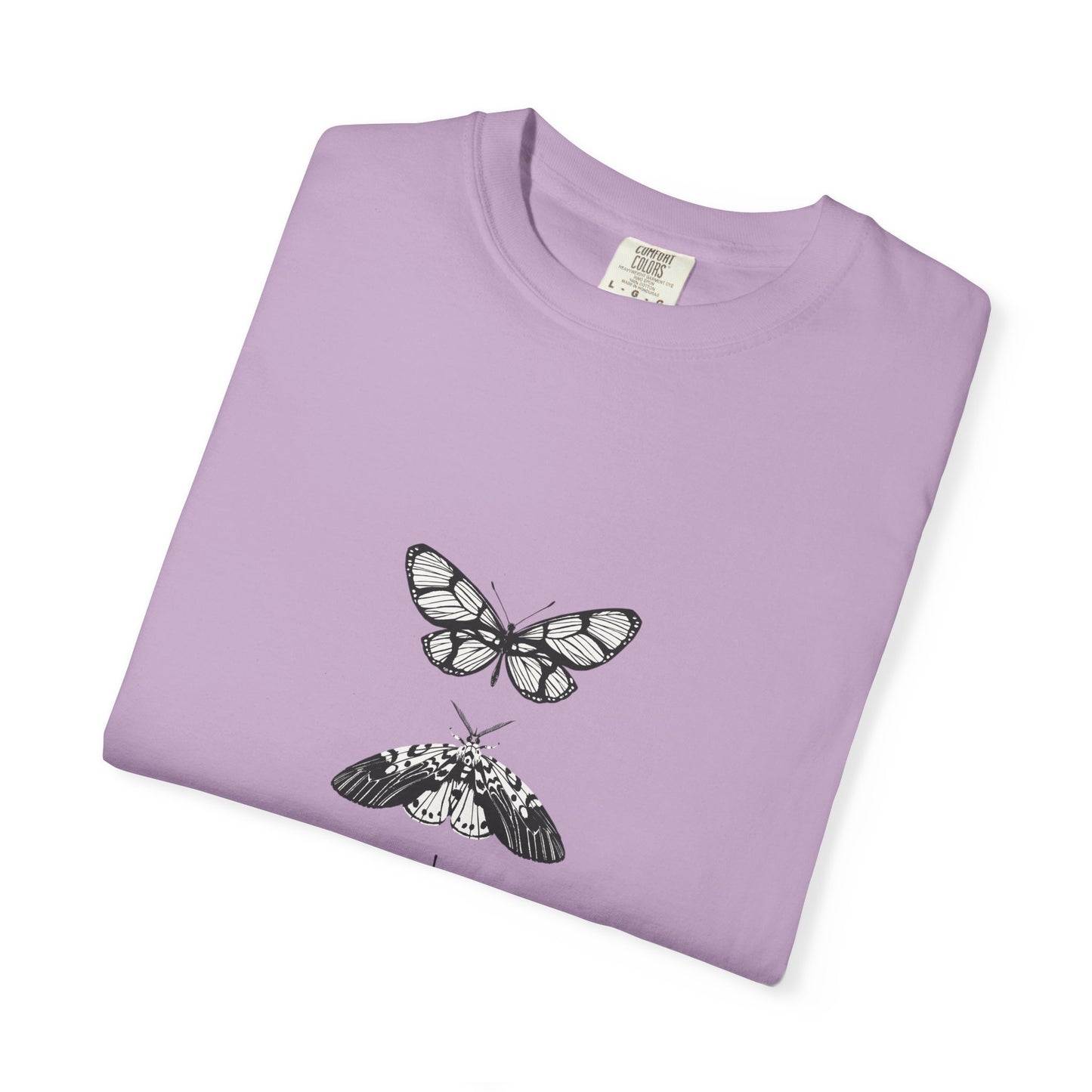 Butterfly Graphic T-Shirt - Eco-Friendly Garment-Dyed Top